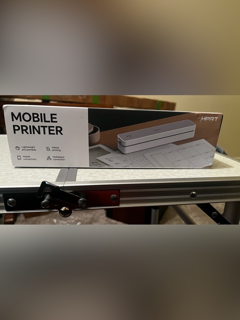 Portable White Single-Feed Document Printer - White